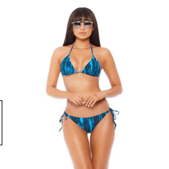 NWT FORPLAY 2pc. Printed Bikini Set - Large - Picture 3 of 3